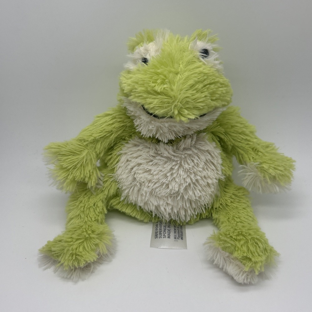 Warmies Cozy Green Frog 9" Soft Plush Therapy Microwavable Heatable